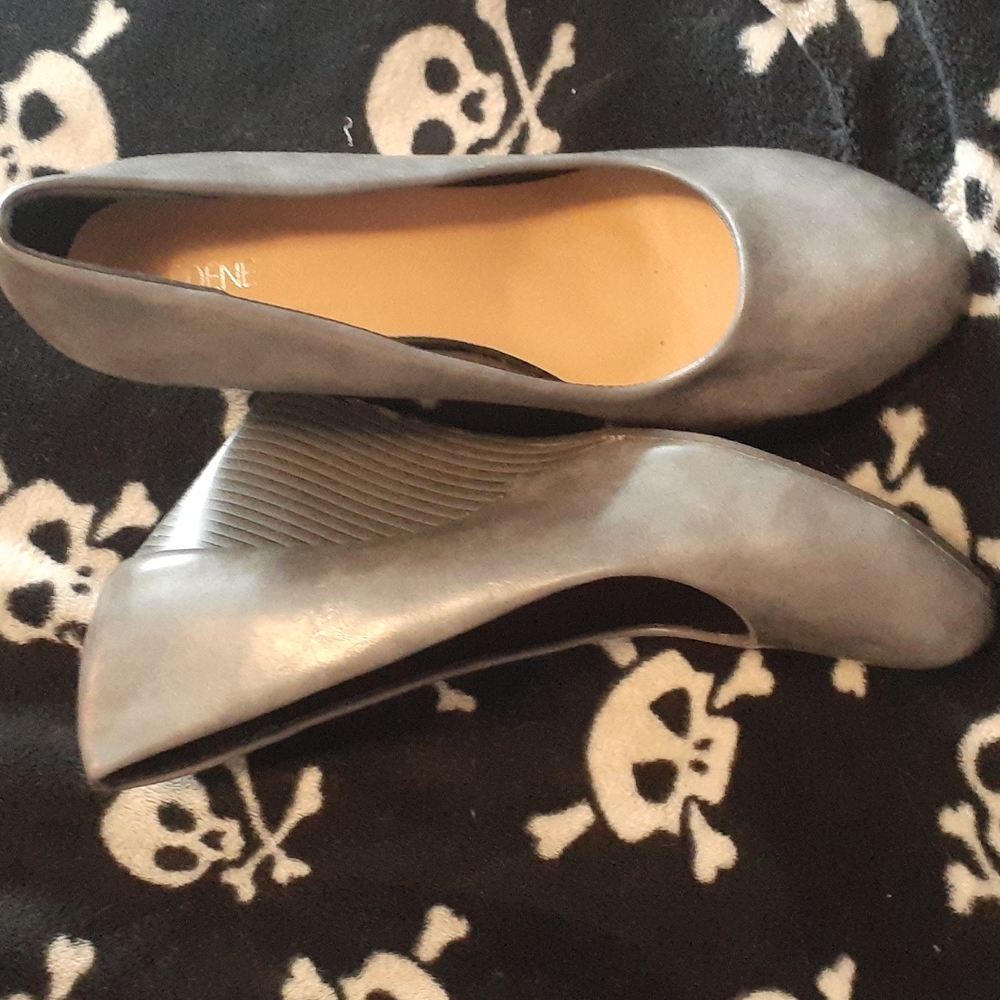 2/$10 Grey leather look Wedges bundle and save